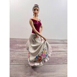 Vintage Royal Dux Spanish Dancer 10" Tall Porcelain 22179 Czech Republic 1990s
